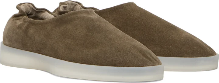 Fear of God Taupe Suede Slip-on Loafers - Image 4