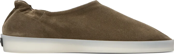 Fear of God Taupe Suede Slip-on Loafers