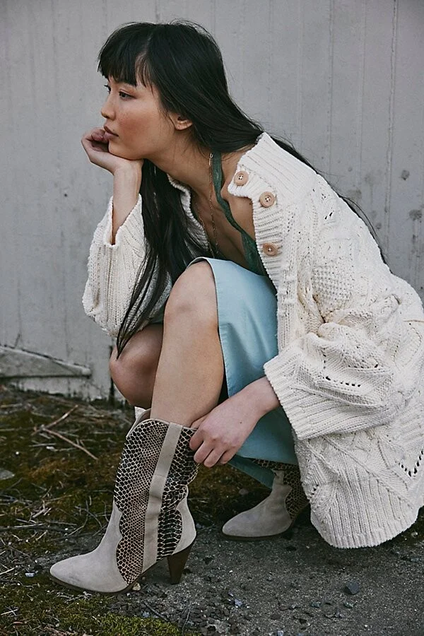 Feather Heel Boots