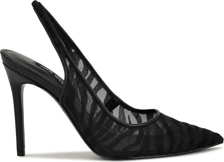 Feather Pointed Toe Slingback Pump - Image 2