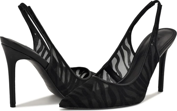 Feather Pointed Toe Slingback Pump - Image 6