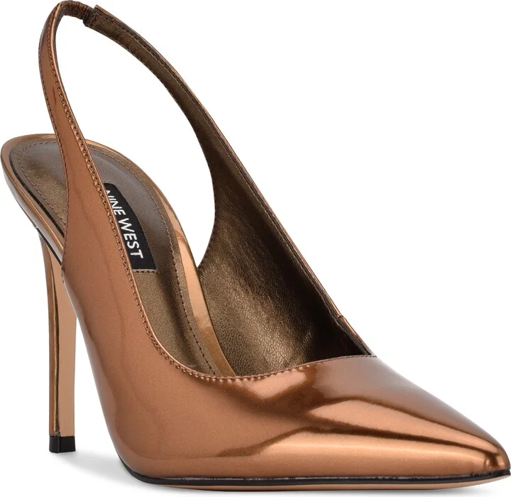 Feather Slingback Pump