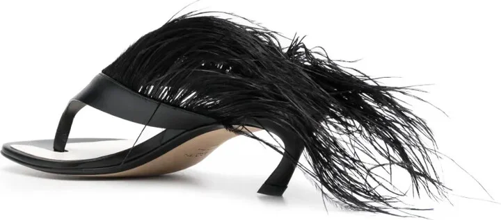 Feather Swing 65 leather sandals - Image 3