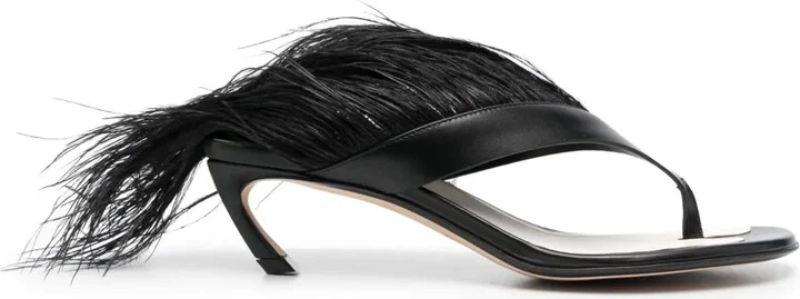 Feather Swing 65 leather sandals