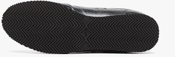 Federlite Lo Sneakers in Laurel Metallic Leather - Image 4