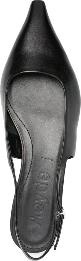 Fedora leather ballerina shoes - Image 4