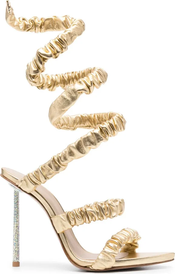 Fedra 120mm leather sandals