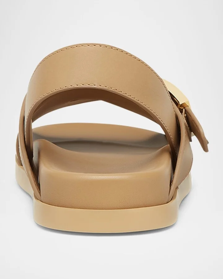 Feel Leather Slingback Sandals - Image 3