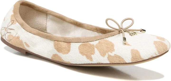 NATURAL/ IVORY PRINT CALF HAIR