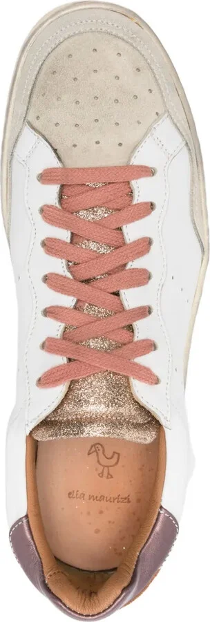 Felicia leather panelled sneakers - Image 4