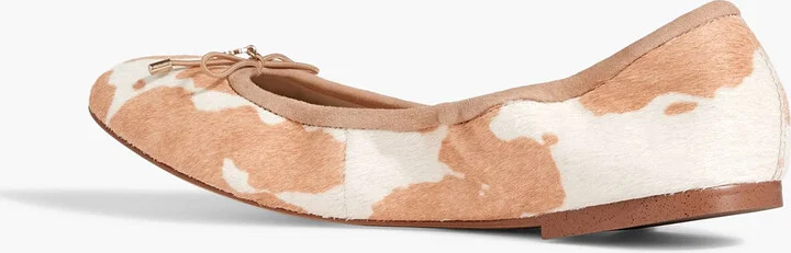 Felicia printed calf hair ballet flats - Image 3