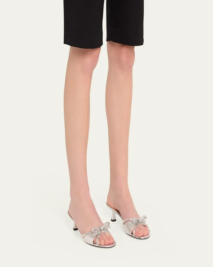 Felicity 50 Bow-Top Slide Sandals - Image 5
