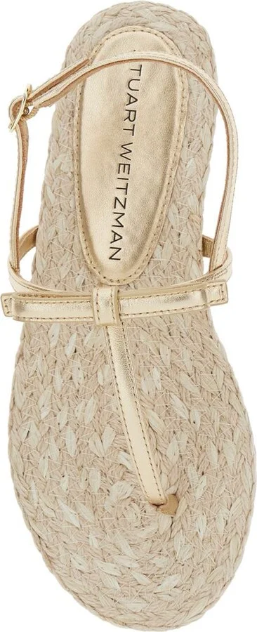 'Felicity' Metallic Thong Sandals With Adjustable Strap Closure In Leather Woman - Image 4