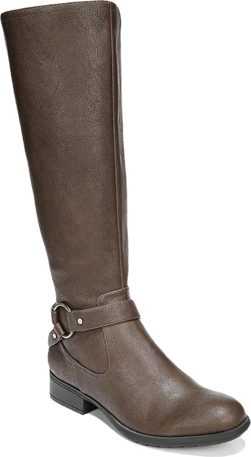 Felicity Womens Faux Leather Knee-High Boots