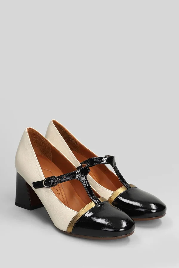 Felinor Pumps In Black Leather - Image 2
