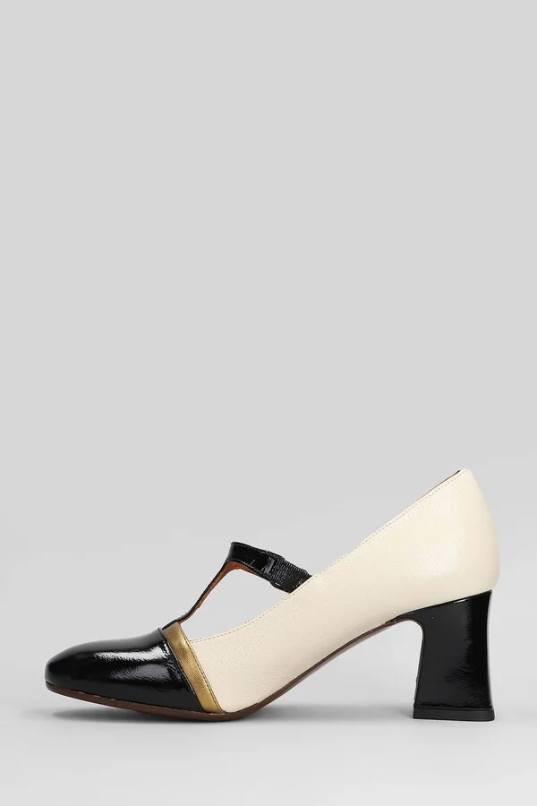 Felinor Pumps In Black Leather - Image 3