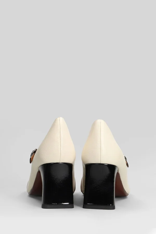 Felinor Pumps In Black Leather - Image 4