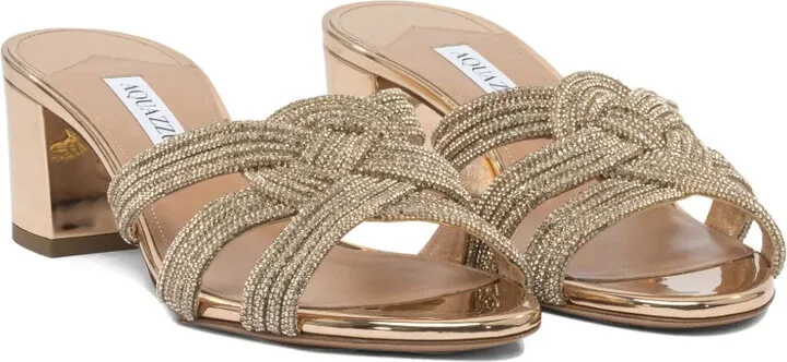Felix crystal-embellished block-heel sandals - Image 2