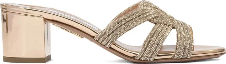 Felix crystal-embellished block-heel sandals