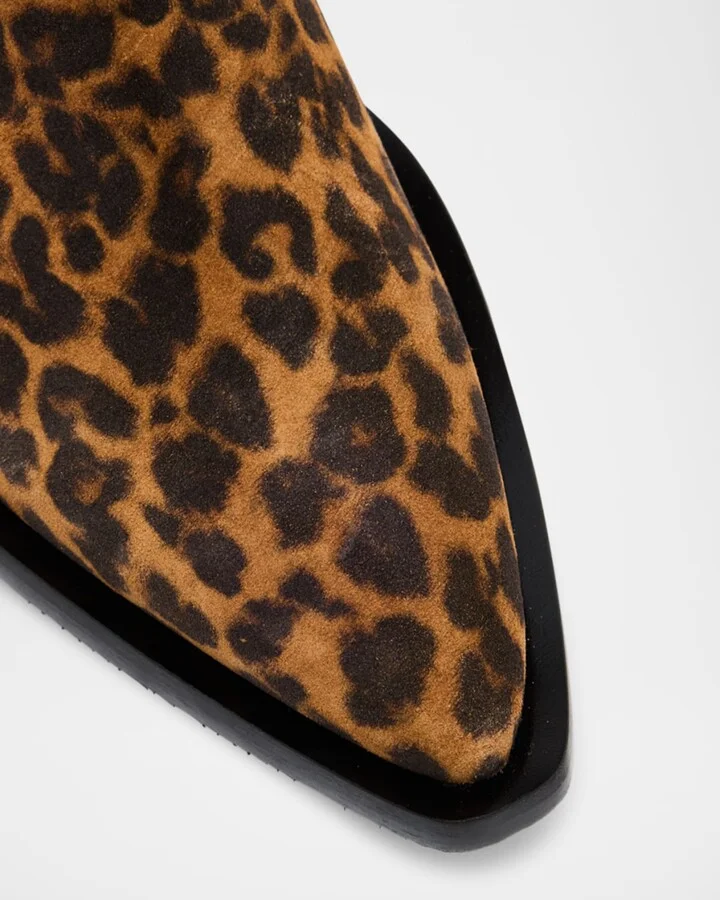 Felix Leopard-Printed Suede Western Boots - Image 11