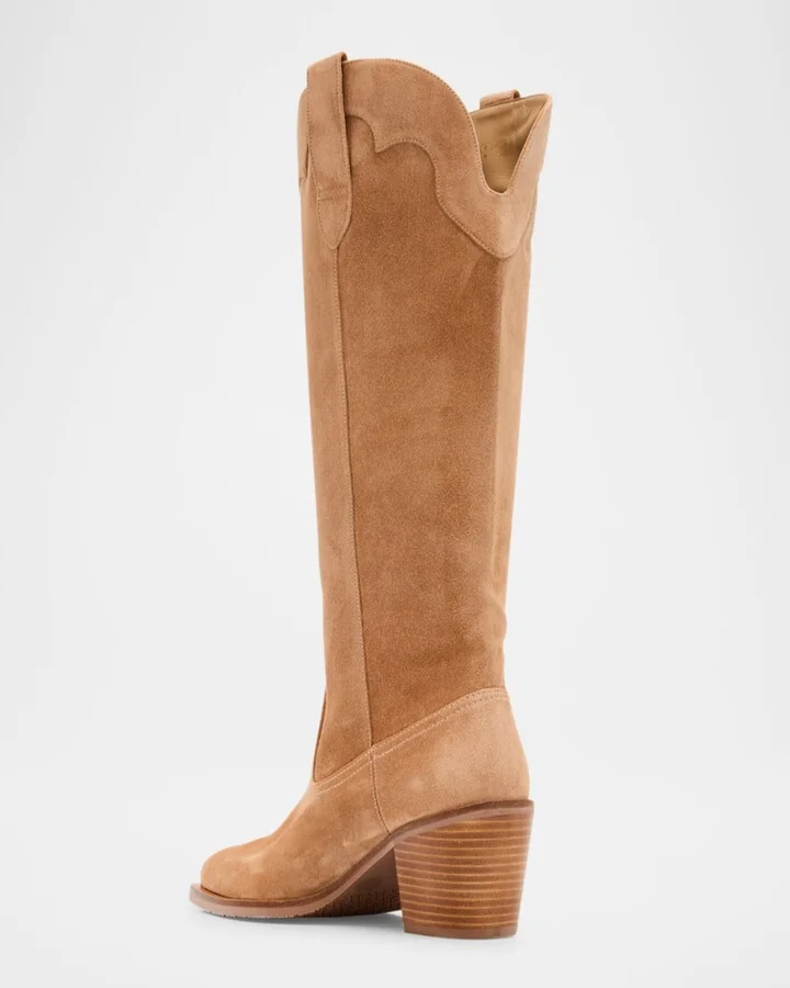 Felix Suede Western Boots - Image 4