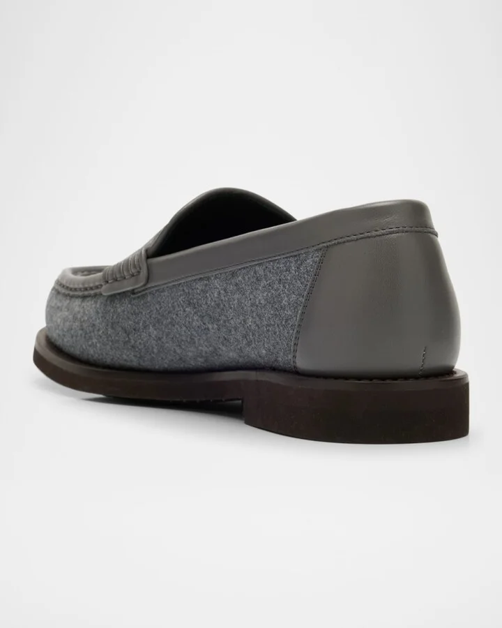 Felt Monili Penny Loafers - Image 4