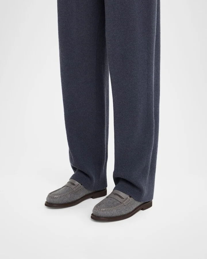 Felt Monili Penny Loafers - Image 11