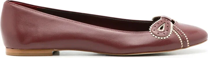 Femelle bow-detail ballerina shoes