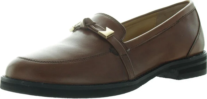 Femi Womens Solid Man Made Loafers