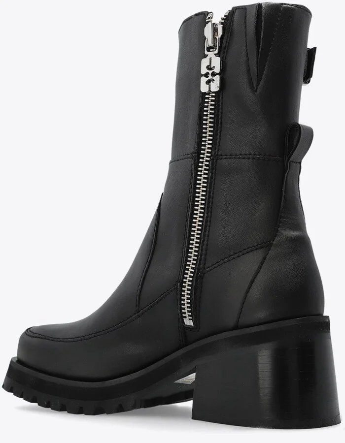 Feminine 70 Buckled Platform Ankle Boots - Image 2
