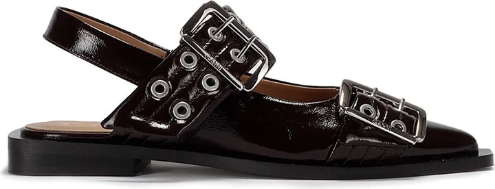 Feminine Buckle Ballerina Naplack