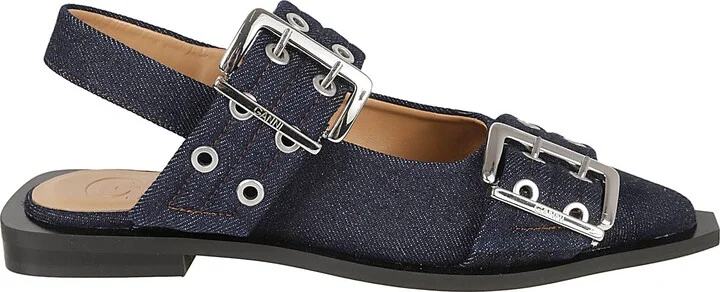 Feminine Buckle Ballerinas