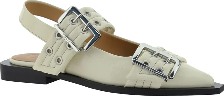 Feminine Buckle Slingback Ballerinas - Image 2