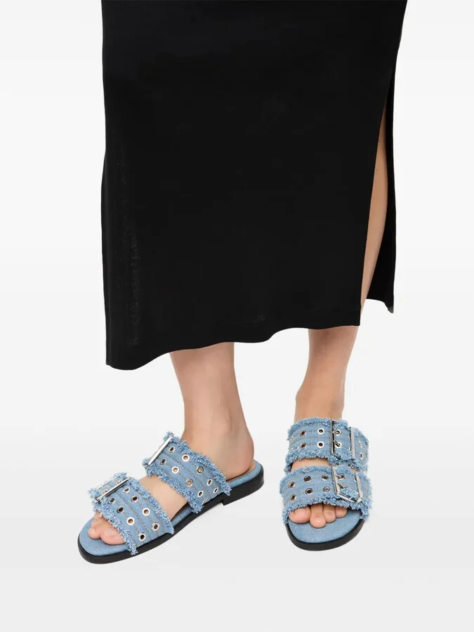 Feminine denim sandals - Image 4