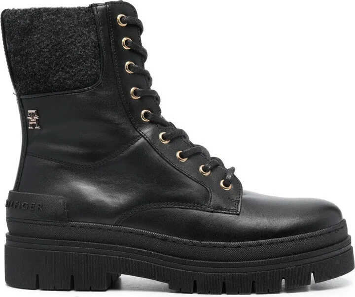 Feminine Felt Lace Up Bootie
