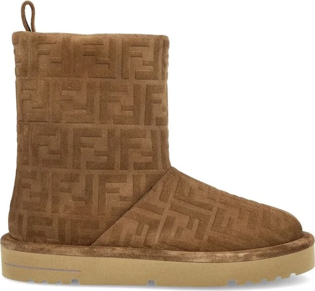 Fendi Apres Chic Monogram Detailed Boots