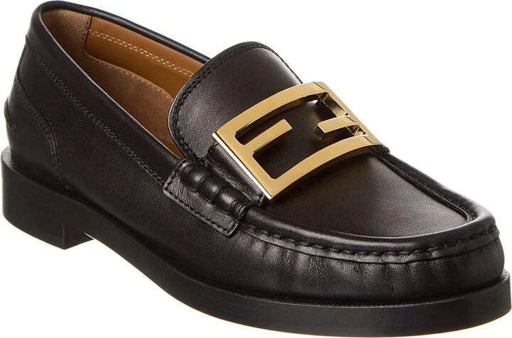 Fendi Baguette Leather Loafer