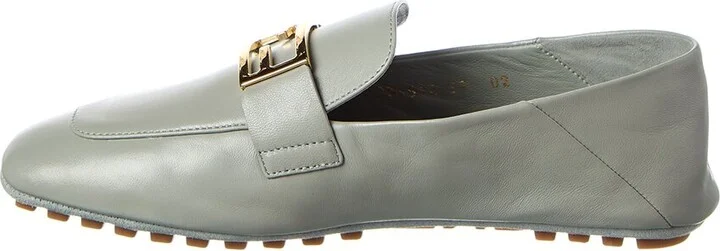 Fendi Baguette Logo Leather Loafer - Image 2