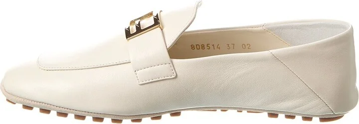 Fendi Baguette Logo Leather Loafer - Image 2