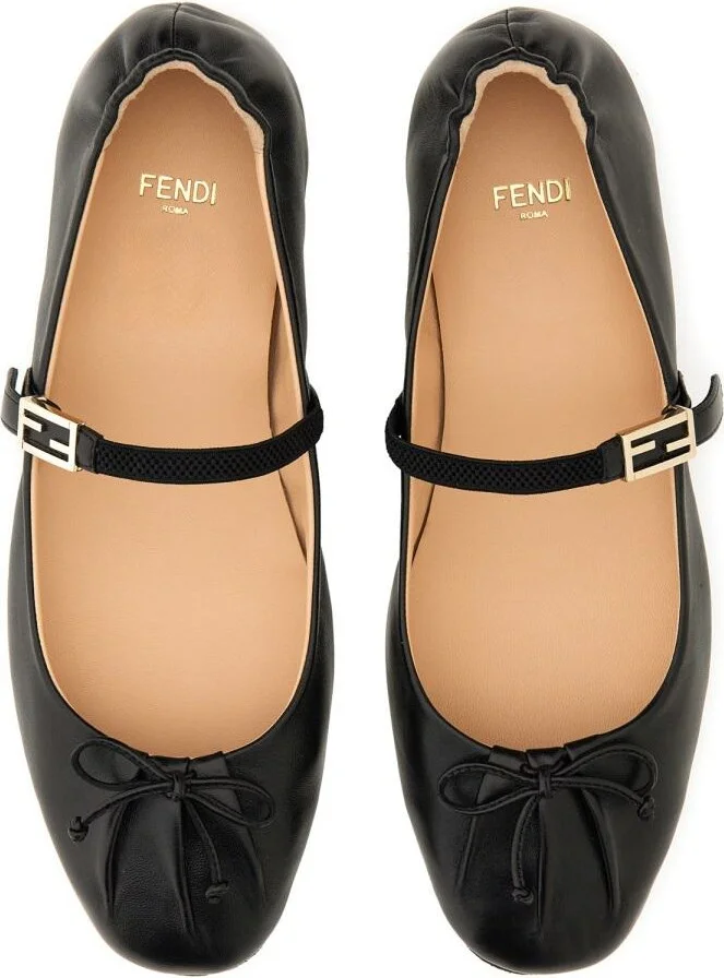 Fendi Ballerina With Ff Baguette Pattern - Image 6