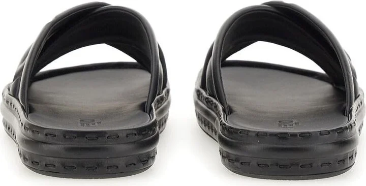 Fendi Black Leather Sandal - Image 3