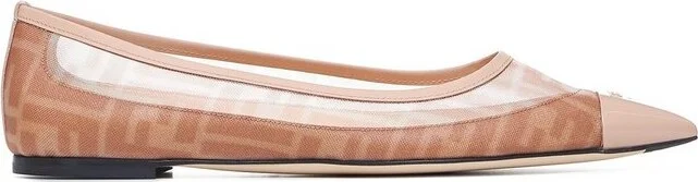 Fendi Colibrì Pointed Toe Ballerina Shoes