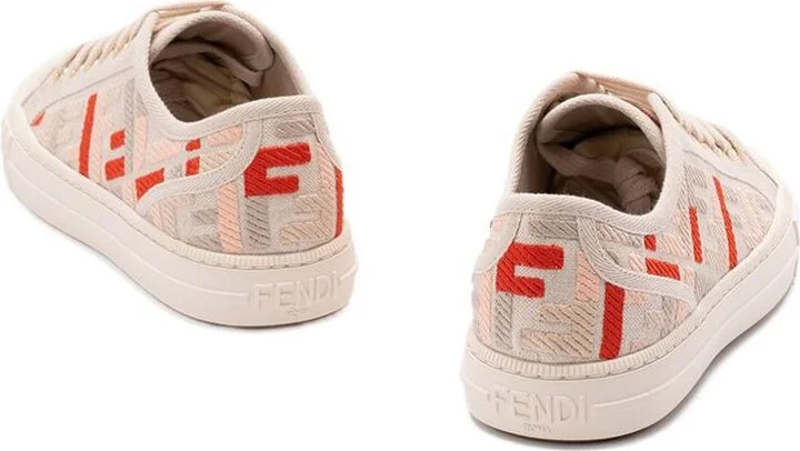 Fendi Domino Canvas Sneakers - Image 3