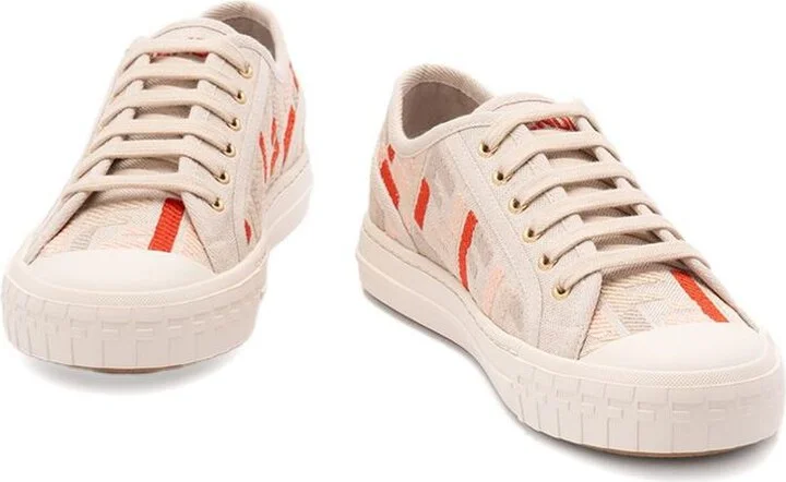 Fendi Domino Canvas Sneakers - Image 4