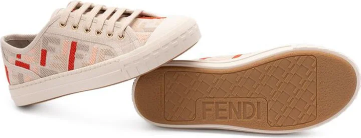 Fendi Domino Canvas Sneakers - Image 5