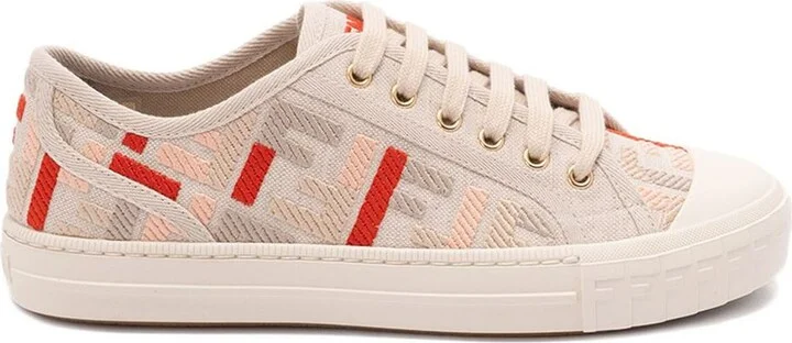 Fendi Domino Canvas Sneakers