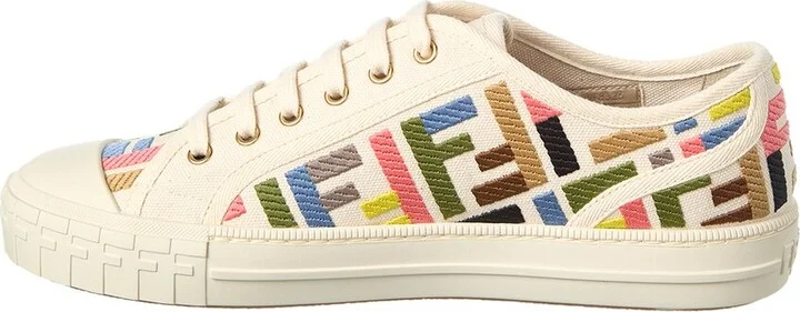 Fendi Domino Ff Canvas Sneaker - Image 2
