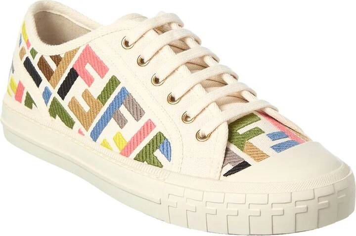 Fendi Domino Ff Canvas Sneaker