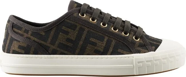 Fendi Domino FF Motif Low-Top Sneakers