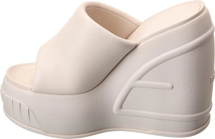 Fendi Fashion Show Leather Wedge Sandal - Image 2